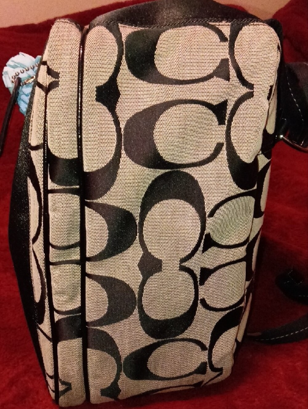 Vintage Y2K Coach Signature Jacquard Backpack - Picture 6 of 11